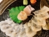 天然平目の薄造り「天然ひらめの薄造り」
