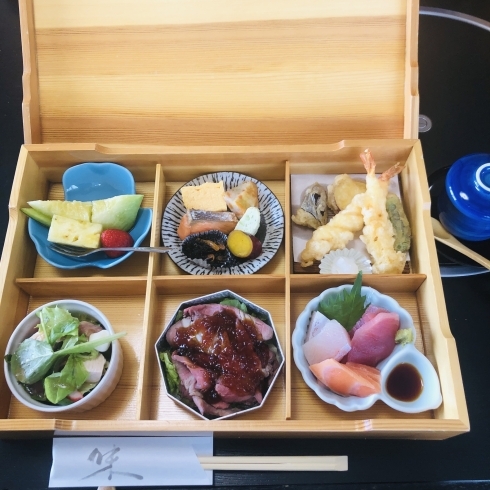 懐石弁当(花)茶碗蒸し・お椀・季節のご飯付き「ご法事・ご慶事のご予約承ります。〜船橋・馬込霊園すぐ近くの完全予約制の肉割烹・しゃぶしゃぶやスッポン料理も楽しめます～」