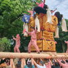 房を新調された久保田太鼓台が一宮神社へ！(2023年6月4日)