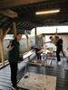 「ラフティングの後はBBQ」