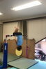 通常クラスの様子（空中前回り）「昨日の器械体操レッスン！★英会話と体操のコラボ教室（堀切、お花茶屋、綾瀬、亀有、小菅）」