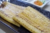 白焼は表面をカリッと焼いてわさび醤油で♪「そうだ!!お父さんに鰻を贈ろう!!」