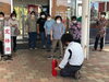 消防訓練「白帆の湯・コテラスで消防訓練が行われました(*^^*)」