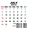 7月営業日程「7月営業日のお知らせです!」