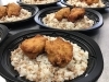 から揚げ&そぼろチャーハン「今日のお弁当は♫」