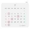 ７月のお休みのお知らせ「７月のお休みのお知らせ」