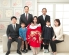 家族で赤ちゃんの誕生をお祝いし写真に残しましょう。「祝　お宮参り」