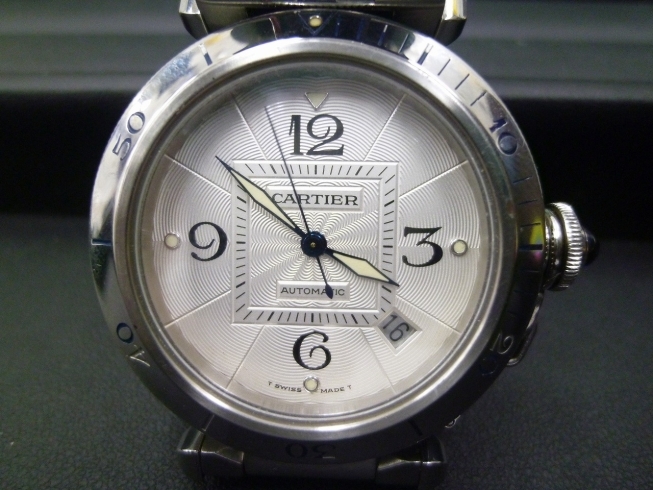 カルティエのパシャ　イイ時計ですよね～(*'▽')「買取専門 金のクマ 沼津店　カルティエのパシャをお売り頂きました」
