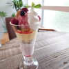 あまおういちごアイスのぷりんパフェ「あまおういちごアイスのぷりんパフェ」
