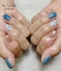「クリア感のあるジェルネイル【札幌市南区川沿 ネイルサロン nail salon  Rubino】」