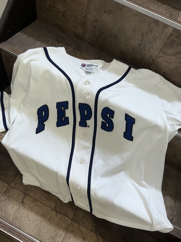 PEPSI ベースボールシャツ「PEPSI ベースボールシャツ【千葉駅・千葉中央駅徒歩7分にある古着屋です！80 ～90sのアメリカ・ヨーロッパ古着、メンズ・レディース取り扱いあります◎】」