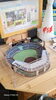 甲子園が、好きすぎて表に甲子園の模型のレイアウト「甲子園の侍達と撫子」