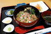 まずは漬け丼として😋「二度おいしい！　当店限定の鯛茶漬けセット😋」