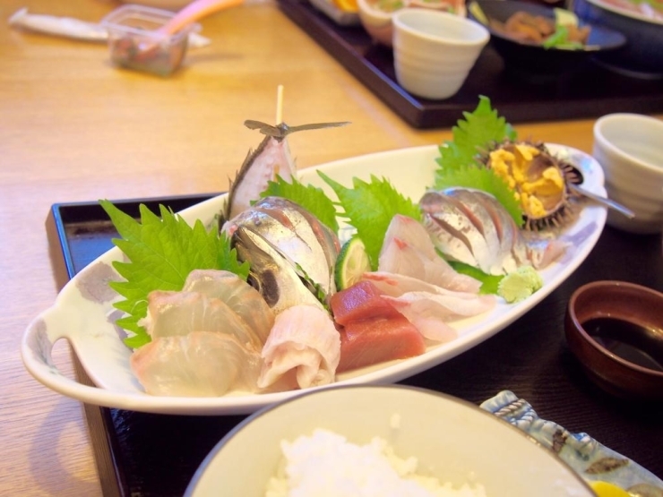 活魚のお刺身定食(税込1500円)