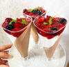 「アールグレイ風味チョコムースのベリーソース♪ 【福井韓国風カフェ Hugpopo ハグポポ】」