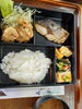 焼き魚とから揚げの定食「元気の出るランチ‼️」