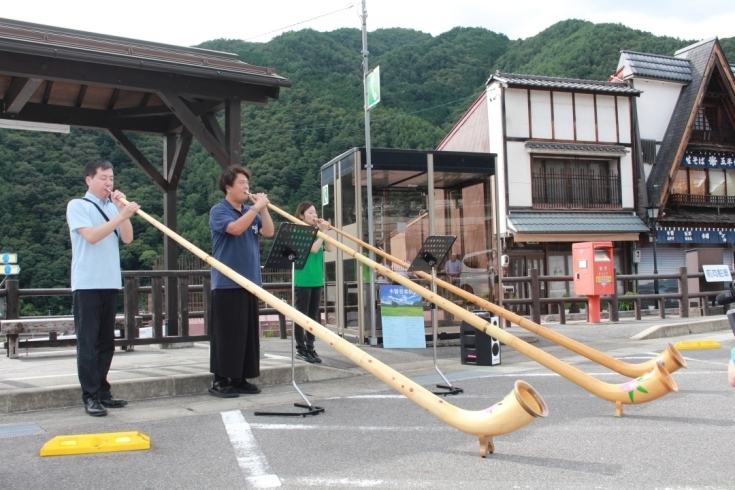 木曽福島駅前「今年も木曽音楽祭がはじまります」