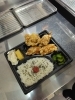 からあげ弁当「ザビックエクスプレス内にあります。甲賀市からあげ金と銀。」
