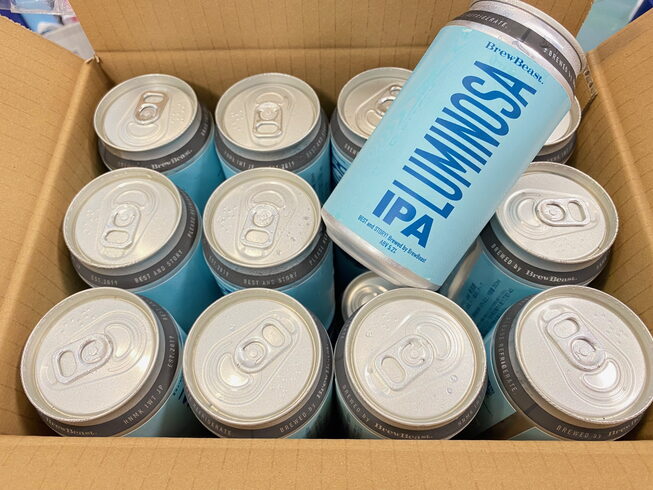 涼し気なパケ!!「花巻BrewBeast最新作‼LUMINOSA IPA!!」