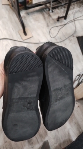 修理後「＜靴修理＞カカト削れ補修（スニーカー）：葛飾　亀有　金町」