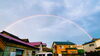 ６時の虹🌈「🌈　６時の虹　🌈」