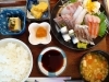 刺し身盛り合わせ定食　1900円「週末の人気メニュー」