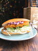 コッペパンサンド『梅と白身魚フライ』「コッペパンサンドはテイクアウトできます🥖焼津/大井川/カフェ/フレンチトースト/焼津ランチ/焼津テイクアウト」