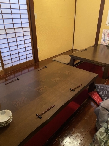 一階掘り炬燵「静岡市葵区鷹匠、個室和食居酒屋、忘新年、全国の日本酒ございます🍶」