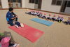 「今年最初の体育指導です。」