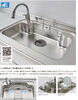 ⑤リクシル:ステンレスカウンター。安価で使い易い「リフォーム青山でリフォーム。キッチンのカウンターってどんな種類があるの？【浦安・行徳の地域密着型リフォーム青山】」
