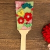 【オーダー品】つまみ細工　羽子板　梅の花 つまみ細工⁡特別講座 お正月飾りの羽子板 『松竹梅と蝶