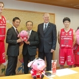 島田代表、ジェリコHC、リック＆石井選手が船橋市長を表敬訪問