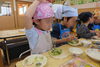 「まつ（5才児）保育園最後のクッキング」