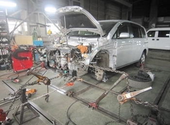 車両修正完備しております。「有限会社 北江自動車整備工場」