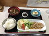 前回のしょうが焼定食です。「柔らかい残暑」