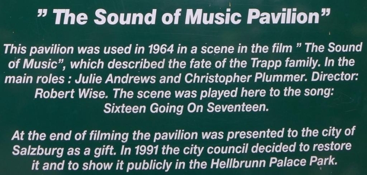 プレート表記は「サウンド・オブ・ミュージック　パビリオン」となっておりました
