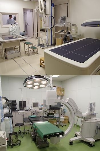 X線室と手術室「みやした整形外科・内科」