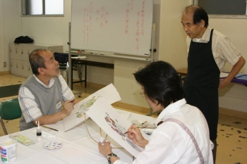 「てくのかわさきの生徒さんは層が若くて作品もいい」と石渡さん。弾むようにコミュニケーションがとれるそうです