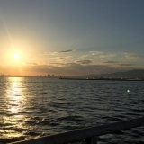 南甲子園浜からの夕陽