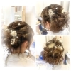特別な日を華やかに彩るヘアアレンジ「金箔を散りばめた上品ヘアセットのご紹介」