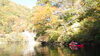 「紅葉ダム湖でカヌー」