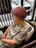 「華やかでやさしいピンク系カラー♪大人ショートの素敵な仕上がり」