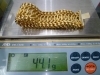 1点で44.1グラムもある重量級のブレスレットでした「「貴金属アクセサリーをお買い取り　沼津の金のクマ」重量級の18金製ブレスレットが目を引きます」