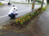 花植え2「パンダの花壇作り☆」