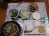 「おにぎりに生わさび入りみそをつけてーごちそうです！　交野市　デイサービス　有料老人ホーム」