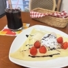 【アイスストロベリーフレッシュ】クレープ＋ドリンク