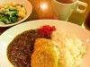 一口カツのカツカレーライス(サラダ・スープ・ドリンクバイキング付き)税込800円