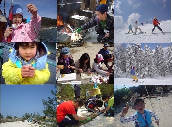 「春休み＆3月の土日祝　子どもアウトドア、自然体験、冒険体験（スキー、無人島、他）／2012」