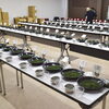 200を超える碾茶(抹茶の原料)を1日かけて評価します「200を超える碾茶(抹茶)原料を1日かけて見極めます」