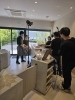 洋菓子・和菓子の取材風景。 ぜひご来店ください。「テレビ放送」